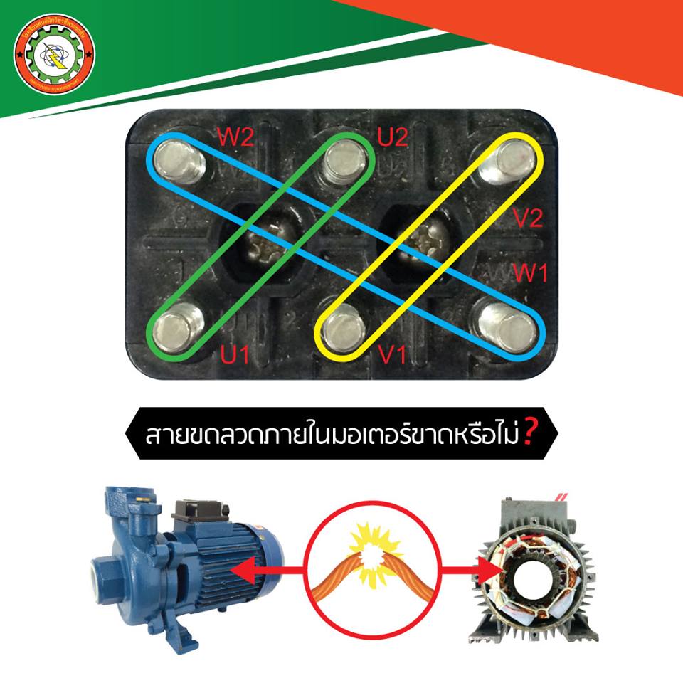 มอเตอร์ 3 เฟส ดูไง เสียหรือไม่เสีย 1