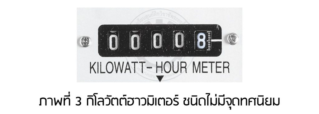 Watthour-meter ชนิดไม่มีจุด