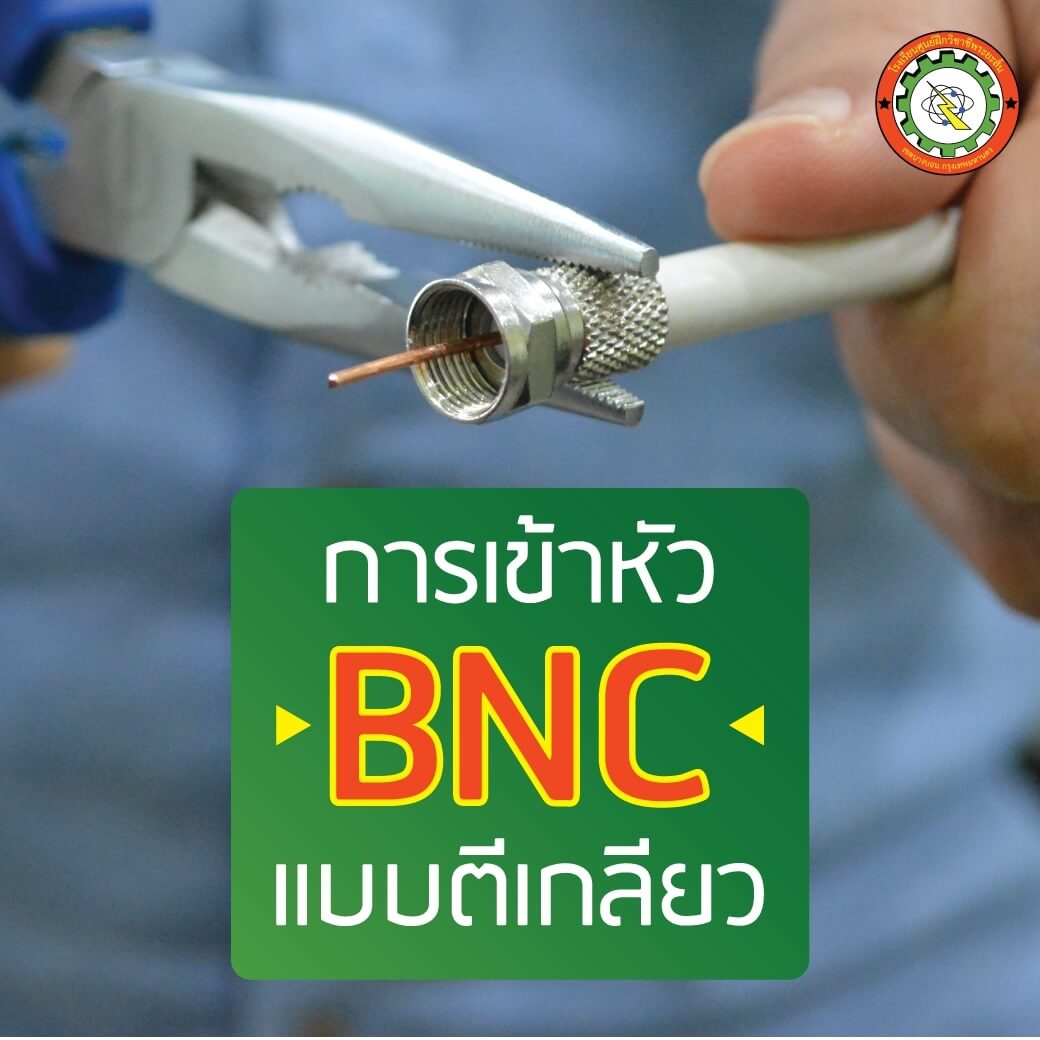 การเข้าหัว BNC แบบตีเกลียว