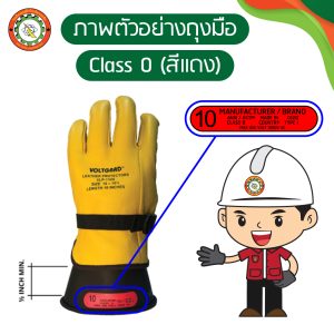 ถุงมือป้องกันไฟฟ้า class 0